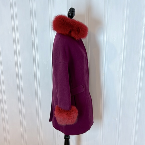 Stunning DKNY wool and fur coat - Picture 2 of 7